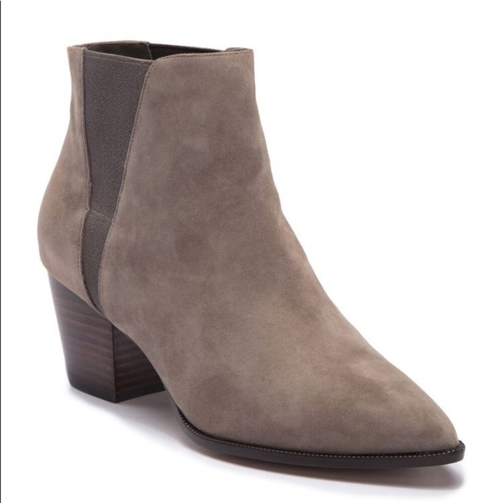 Linea Paolo Bolero Women's Suede Pointed Toe Slip On Ankle Booties Size 11‎